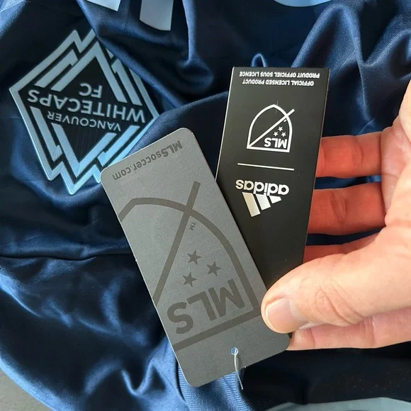 Adidas Vancouver Whitecaps #20 Avery Navy and Light Blue Soccer Jersey - Picture 8 of 9